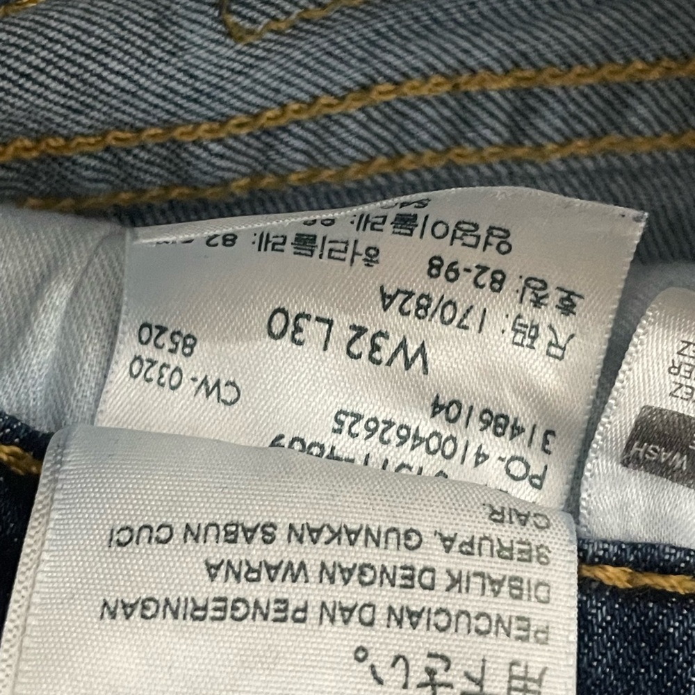 Levi's Men's Dark Blue Straight Jeans - Picture 3 of 6